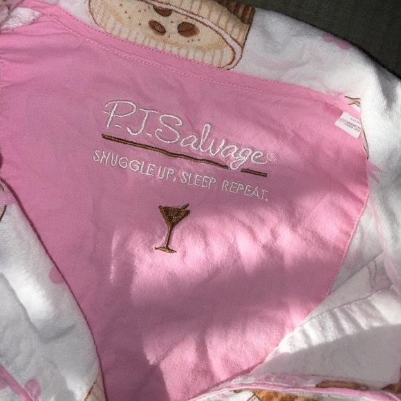 PJ Salvage Pink and White Espresso Martini Pajama Set - Picture 9 of 11